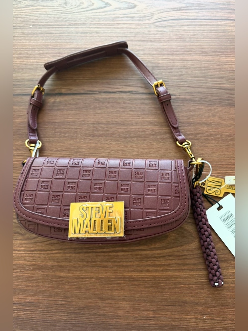 NWT Steve Madden Deep Burgundy Shoulder Bag
